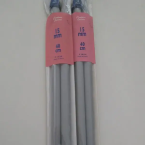 aiguille à tricoter en acier 15mm 40cm idéal pour le tricot 