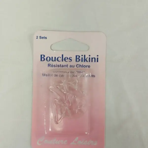 Boucles de bikini transparentes pour corsage ou maillot de bain accessoire de mercerie 