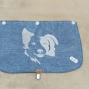 Rabat interchangeable jean broderie Border Collie