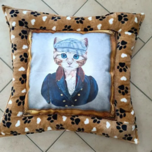 cousin dodo pour chat panier accessoire tissu velours polaire 