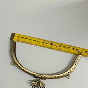 Fermoir pour sac à main doré antique - élégance vintage 15cm