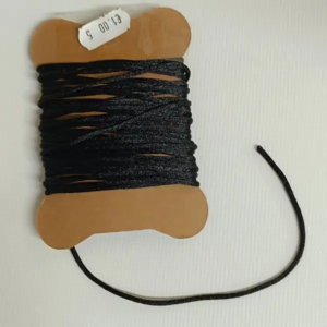 Queue de Rat Satiné noir – Parfaite pour Bijoux et Passementerie