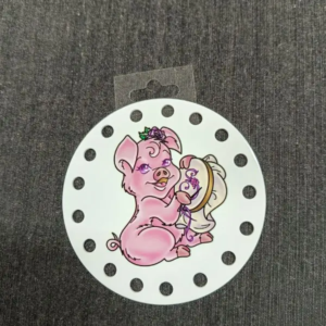 tri-fil en résine 12 cm 17 trous cochon rose organisateur cochon rose isateur pratique et réutilisable