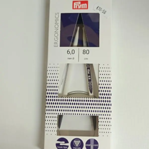 Aiguilles à Tricoter Circulaires Ergonomiques Prym – 6 mm 80 cm 