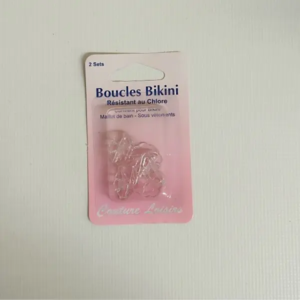 Boucles de bikini en plastique transparent résistant au chlore