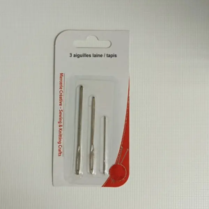 Lot de 3 Aiguilles à Laine ou à Tapis – Différentes Tailles