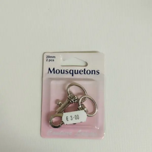 Mousqueton 20 mm (2 pièces)