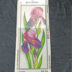 canevas fleurs iris