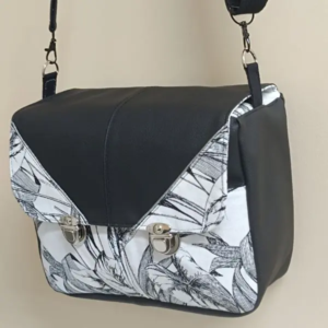 Sac besace en simili-cuir noir chic et élégant – Nouvelle collection