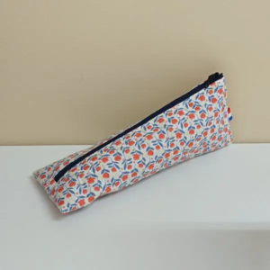 Trousse Berlingo XL fleurs rouge – Idéale pour Écoliers, Étudiants et Maquillage (1)