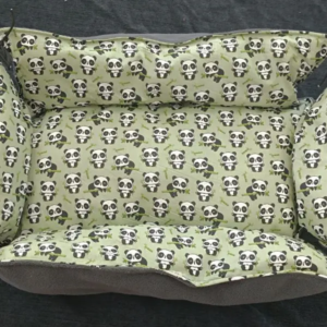 Dodo Canapé Réversible en polaire et tissu coton motif petit Panda – Création spéciale animaux (1)
